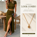 Green+Gold Necklace