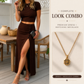 Brown+Gold Necklace