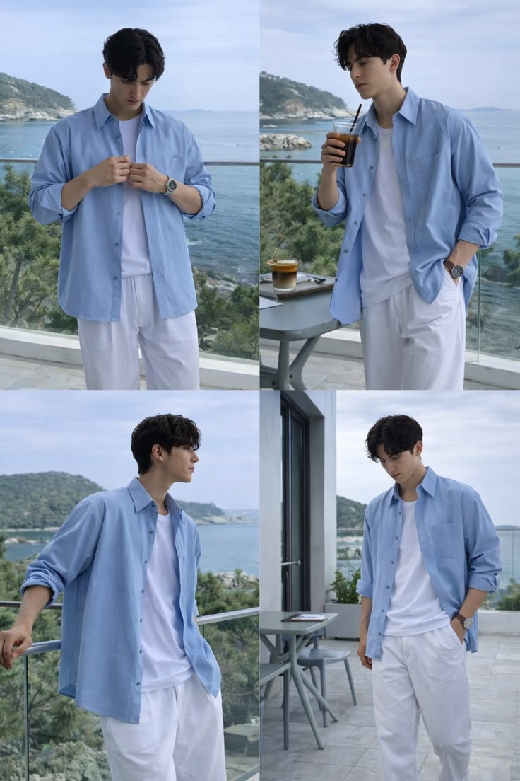 Cotton Combo Shirt and Tshirt