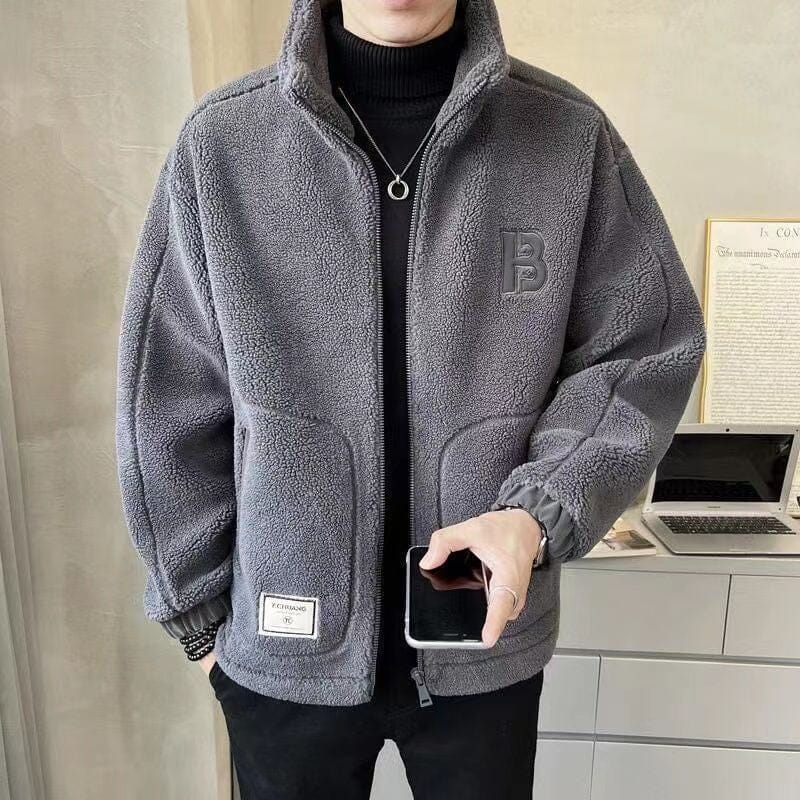 Men's Faux Fleece Thick Jacket