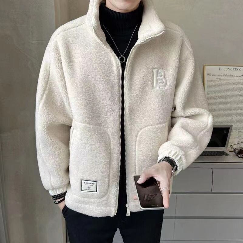 Men's Faux Fleece Thick Jacket
