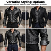 Modern Fit Printed Long Sleeve Shirt