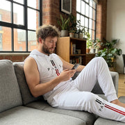 ⏰Men's Sleeveless Hoodie and Pants Two-Piece Sports Set❤️